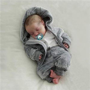 17-Inch Real Baby Feeling Realistic-Newborn Baby Dolls Full Body Vinyl